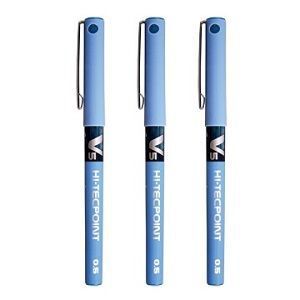 百樂V5鋼珠筆3入<藍色>