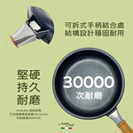 蓋瑞廚物【義大利Antikars 可拆握柄不沾單柄湯鍋 16 18cm】義大利製 單柄調理鍋 鑄鋁鍋 不沾鍋(送鍋蓋), , large