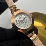 [星晴錶業]ARMANI手錶,34mm,AR00089貝母錶面玫瑰金錶殼粉紅真皮皮革錶帶款, , large