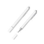 (2-Pack)[DP15 Arctic White]Clip Disc Fine Capacitive Stylus Pen, 白, large