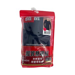 BVD輕質暖絨圓領長袖衫-M(顏色隨機出貨)