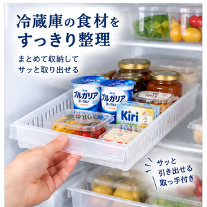 【HIYASU日安工坊】KIREI 冰箱置物收納盒 (扁形)