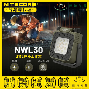 【錸特光電】NITECORE NWL30 多功能戶外工作燈