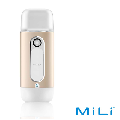 [桃品國際] MiLi Pure Spray 肌膚水分偵測保濕噴霧器 金