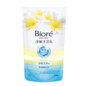 Biore淨嫩沐浴乳澄淨緬梔花香補充包