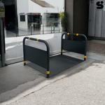 【 SHAONIANNA.TW 】進出貨物預留走道防滑通道架｜抗風型｜金屬防滑底板｜大型通道, , large