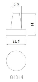【協進五金】腳塞 黑色(PVC), , large