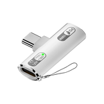 [HANLIN]-2in1TPC Type-C 快充二合一轉接頭 邊充電 邊通話 手機 通用Type C 接口 快充 PD100W 轉接頭, , large