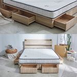 台灣製【藤原傢俬】第二代新6抽床底木芯板(不含床墊/床頭), , large