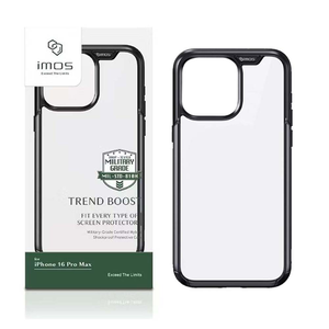 【山水之寶】iMos iPhone 16Plus/16Pro/ProMax手機殼TREND BOOST軍規防震保護殼 附手機墊片＋充電孔保護膜 原廠公司貨