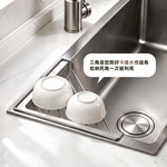 【上手家居】304不鏽鋼水槽瀝水架(瀝水架/水槽置物架/廚房瀝水架/水槽瀝水籃), , large