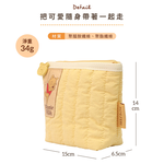 『HOUSUXI．舒希』迪士尼小熊維尼系列-絎縫船型收納包(A4), , large