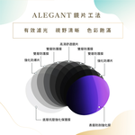輕巧時尚玄鷹黑彈簧鏡腳折疊太陽眼鏡/UV400方框摺疊偏光墨鏡〔ALEGANT〕, , large
