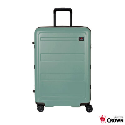 【CROWN 皇冠】C-F1783 29吋拉鍊箱-淡綠