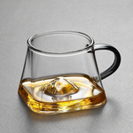 【GlassKing】GK-321 觀山玻璃杯 立體山形 玻璃杯 試飲杯 咖啡杯 水杯 茶杯 酒杯 有把手, , large