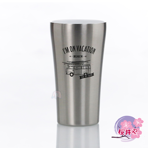 [LINOX]櫻井屋不鏽鋼陶瓷風保溫杯420ML(不鏽鋼杯/隔熱杯/冰霸杯/保溫/隨行杯/環保杯/不鏽鋼)