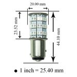 【PA LED】1157 雙芯 55晶 5630 2835 SMD LED 紅光 煞車燈 尾燈 小燈 方向燈, , large