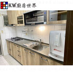 【KW廚房世界】系統廚具 廚房設計 客製化 廚櫃 流理台工廠直營 一字型流理台 木紋系列流理台 櫻花倒T排油機, , large