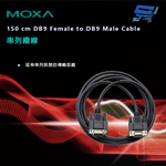 昌運監視器 MOXA 150 cm DB9 Female to DB9 Male Cable 串列纜線, , large