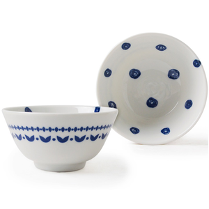 [豐名日本餐具] 4.0"飯碗 毛線球 藍 / C04RB0-331-4