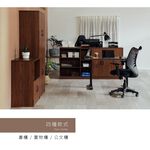 雙門置物櫃 書櫃 收納櫃 層櫃 事務櫃 BO398, 胡桃色, large