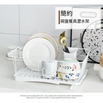 【H&R安室家】43x15.5x25.5cm碗盤餐具瀝水架收納架 KSF50, , large