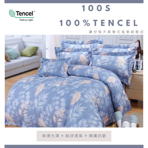 【帕瑪PAMA】100S 100%萊賽爾纖維兩用被床包組【TENCEL天絲】/P-012-01
