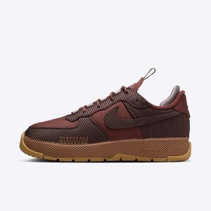 Kixpress-Nike W Air Force 1 Wild 女 運動休閒鞋 舒適 緩震 穿搭 紅棕 [FB2348-202]