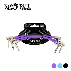 Ernie Ball Flex Patch Cable 3in 導線三入組 (紫色- P06451)