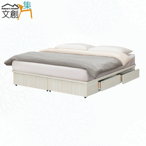 【文創集】艾蘿5尺雙人二抽床底(不含床墊)(客約商品)