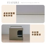 茶几桌 大茶几 茶幾 萬用桌子 矮桌 貓窩 貓家具 貓咪躲藏櫃 貓跳台 貓爬架 TA488, 奶茶色, large