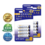 新版日本製 TOSHIBA東芝 IMPULSE 高容量版 900mAh低自放4號充電電池TNH-4AH(8顆入), , large