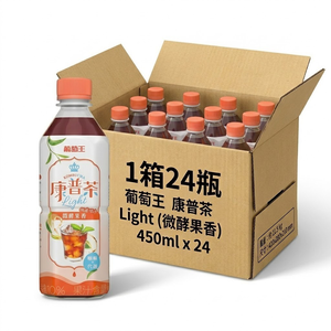 葡萄王 康普茶, 微酵果香 450ml, 24瓶