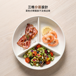 【上手家居】陶瓷分隔蒸盤(分隔餐盤/蒸盤/分隔盤/分格餐具/電鍋蒸盤/分格餐盤/陶瓷蒸盤), , large