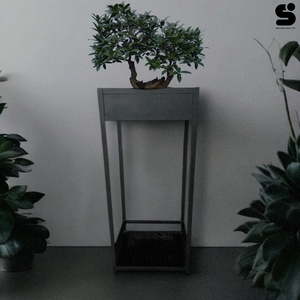 【 SHAONIANNA.TW 】日式 禪意 植物 展示 架 極簡 黑色 金屬 盆栽 架
