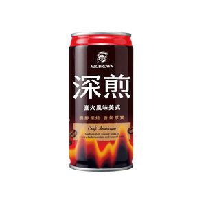 伯朗深煎咖啡- 直火風味美式240ML(箱購依實際收貨為主，無法保證原封箱出貨)