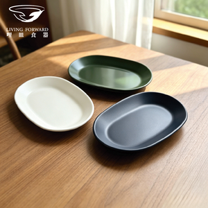 【哩皿食器】台灣製 CPET 潔晶橢圓盤(小) 3入組