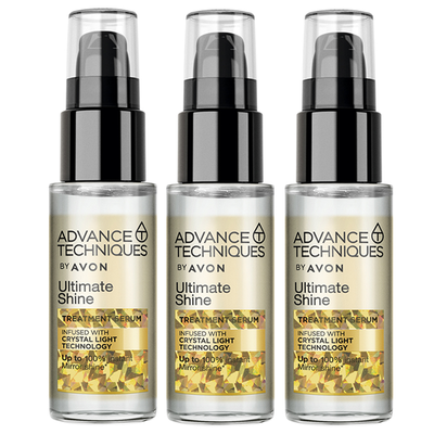 AVON雅芳-毛鱗片高光修護精華30ml 3入組