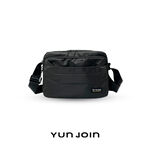 【YUNJOIN】Tech 橫式多層斜跨包-灰色, , large