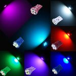 【PA LED】T10 4晶 SMD LED 儀表燈 室內燈 冷氣燈 車門燈 小燈 牌照燈 11色可選, , large