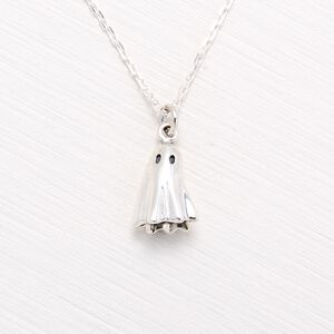 【Angel & Me】Ghost s925 sterling silver necklace Birthday Halloween gift