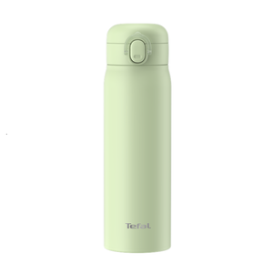 特福法式簡約彈蓋不鏽鋼保溫杯500ml-開心果綠