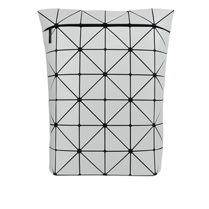 ISSEY MIYAKE BAO BAO BLOCKY 啞光霧面拉鍊後背包/淺灰色
