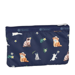 Lesportsac 3-Zip Cosmetic 三層拉鍊化妝包 收納包 盥洗包 女包 男包(熱帶度假貓咪), , large