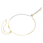 SWAROVSKI 施華洛世奇 Hyperbola Y字形優雅繩結雙色項鍊 送禮 禮物 推薦(5752854), , large