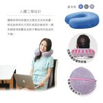 【格藍傢飾】驅蚊防蟎毛巾布舒壓護頸枕-大 記憶綿 記憶枕 記憶頸枕 頭枕 脖枕 辦公室 飛機枕 午睡枕 旅遊 車用, , large