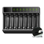 智慧型八槽USB電池充電器 可充3號4號充電電池 可獨立充電, , large
