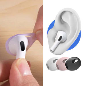 【山水之寶】AirPods4 防滑耳帽 超薄親膚矽膠素色耳帽 防滑防油防汙 1對裝 裝上耳帽後仍可正常閉合充電艙充電