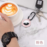 【山水之寶】APPLE AirTag專用矽膠保護套 鑰匙圈 簡約碳纖維紋追蹤定位器保護套 iPhone定位器配件 矽膠保護套, , large