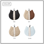 【&NE】Japan-Made Cat-Shaped Heat-Resistant Trivet (Also Usable as Oven Mitt) &ndash; Brown, , large